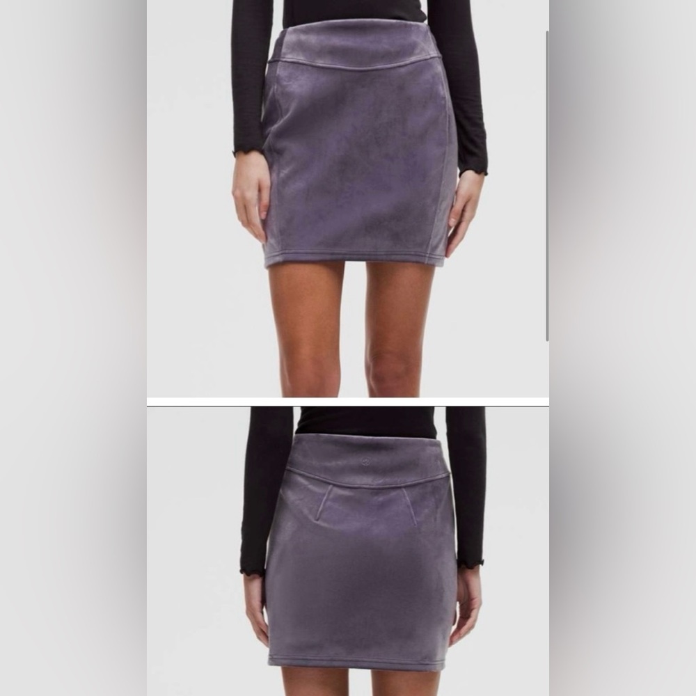 Lululemon NWT Velvet skirt size M purple